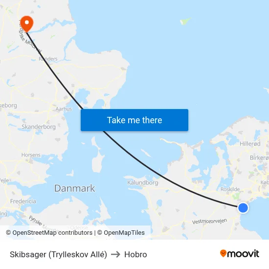 Skibsager (Trylleskov Allé) to Hobro map