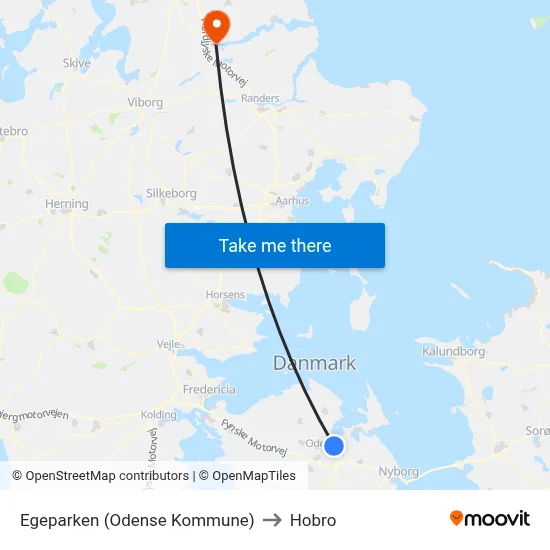 Egeparken (Odense Kommune) to Hobro map