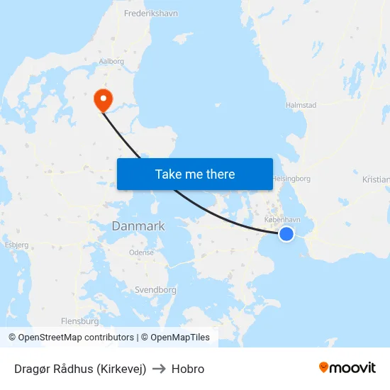 Dragør Rådhus (Kirkevej) to Hobro map