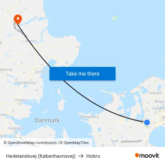 Hedelandsvej (Københavnsvej) to Hobro map