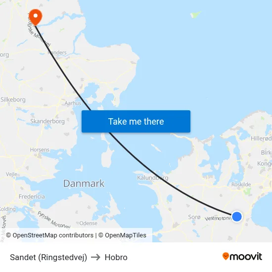 Sandet (Ringstedvej) to Hobro map