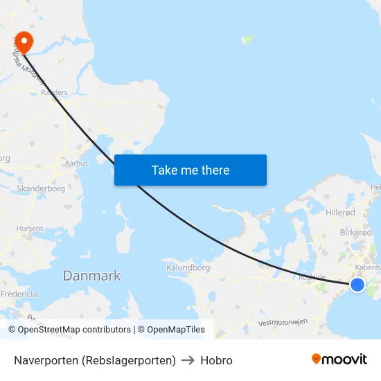 Naverporten (Rebslagerporten) to Hobro map