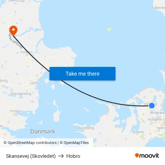 Skansevej (Skovledet) to Hobro map