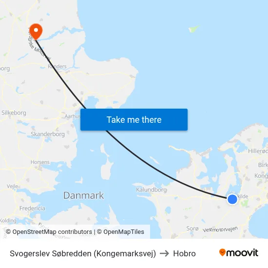 Svogerslev Søbredden (Kongemarksvej) to Hobro map