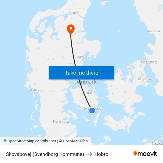 Skovsbovej (Svendborg Kommune) to Hobro map