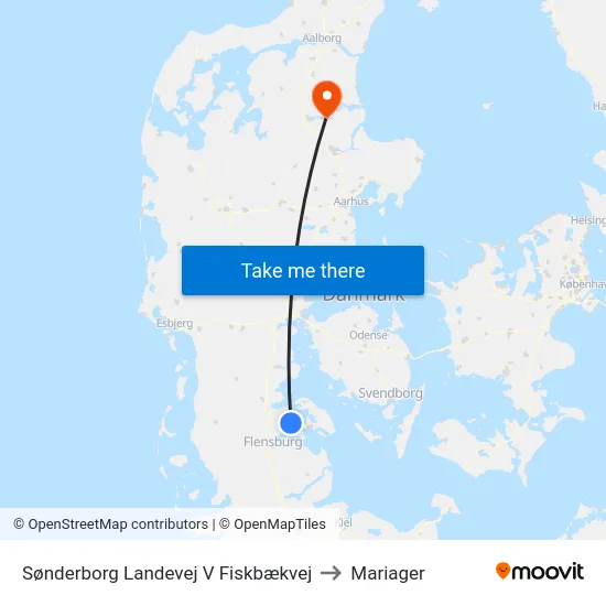 Sønderborg Landevej V Fiskbækvej to Mariager map