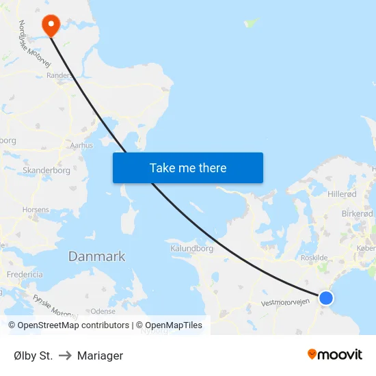 Ølby St. to Mariager map