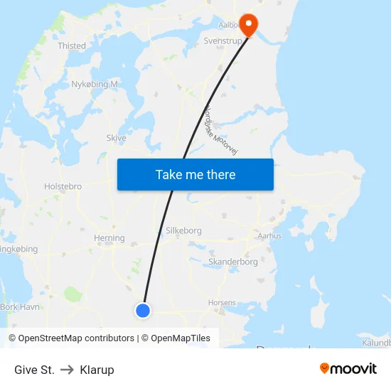 Give St. to Klarup map