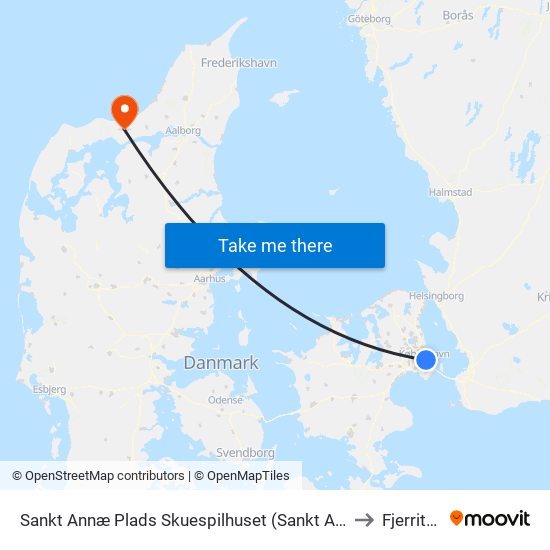 Sankt Annæ Plads Skuespilhuset (Sankt Annæ Plads) to Fjerritslev map