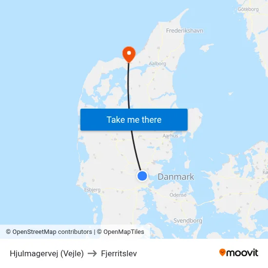 Hjulmagervej (Vejle) to Fjerritslev map