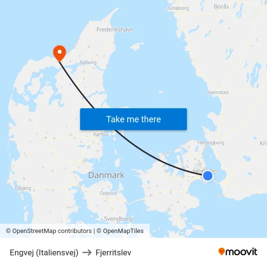 Engvej (Italiensvej) to Fjerritslev map