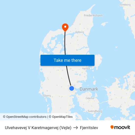 Ulvehavevej V Karetmagervej (Vejle) to Fjerritslev map