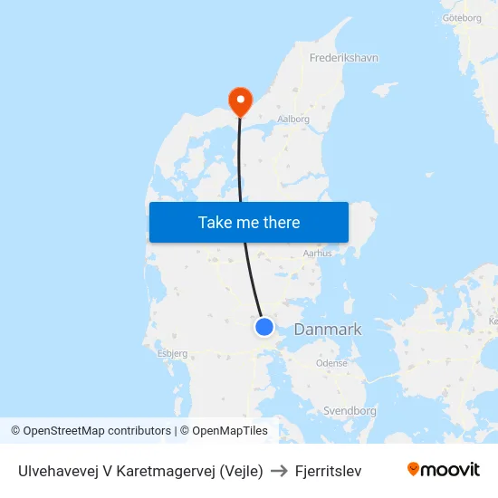 Ulvehavevej V Karetmagervej (Vejle) to Fjerritslev map