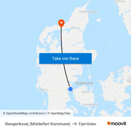 Slengeriksvej (Middelfart Kommune) to Fjerritslev map