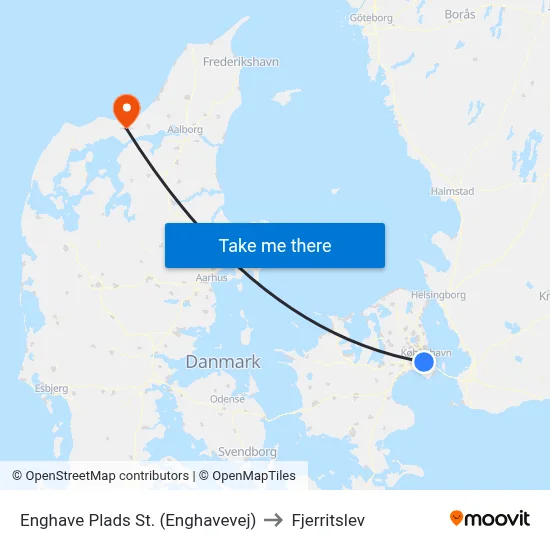 Enghave Plads St. (Enghavevej) to Fjerritslev map