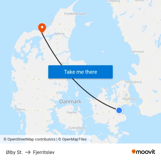 Ølby St. to Fjerritslev map