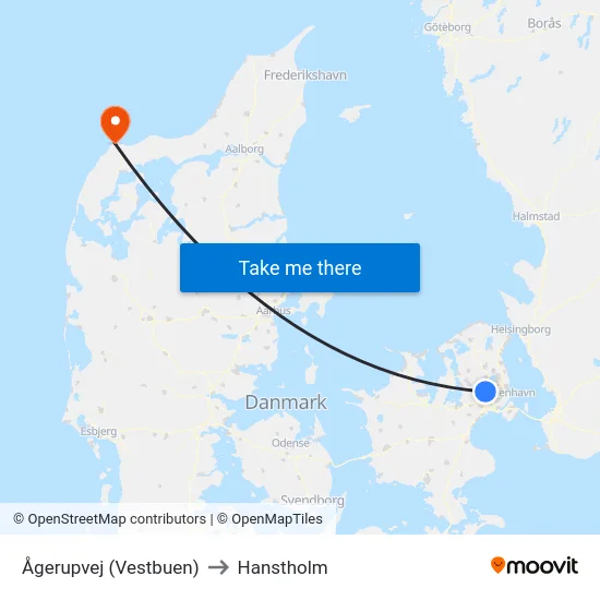 Ågerupvej (Vestbuen) to Hanstholm map