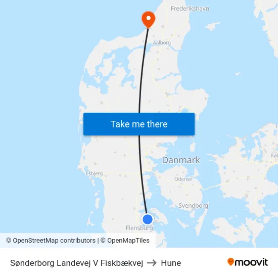 Sønderborg Landevej V Fiskbækvej to Hune map