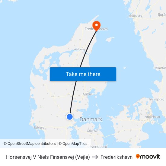 Horsensvej V Niels Finsensvej (Vejle) to Frederikshavn map