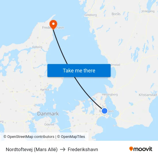 Nordtoftevej (Mars Allé) to Frederikshavn map