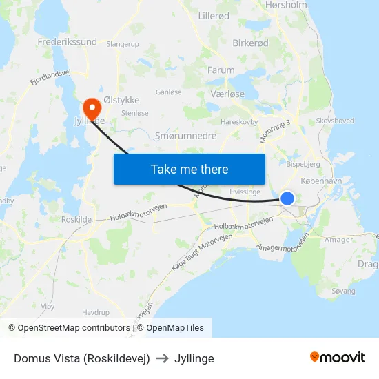 Domus Vista (Roskildevej) to Jyllinge map