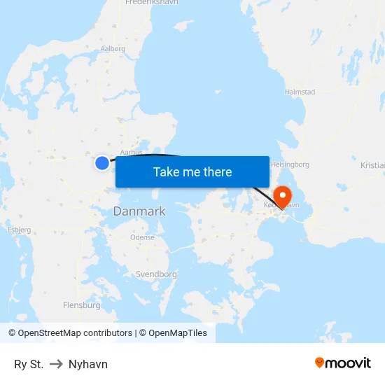 Ry St. to Nyhavn map