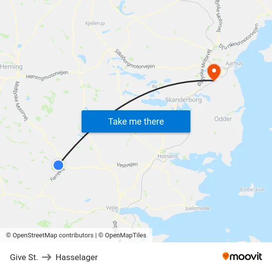 Give St. to Hasselager map