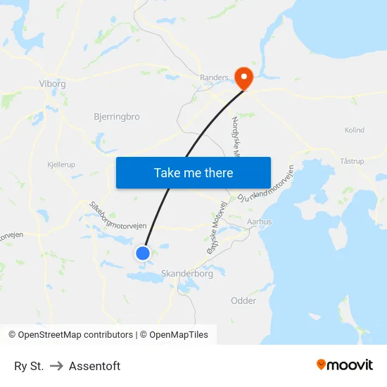 Ry St. to Assentoft map
