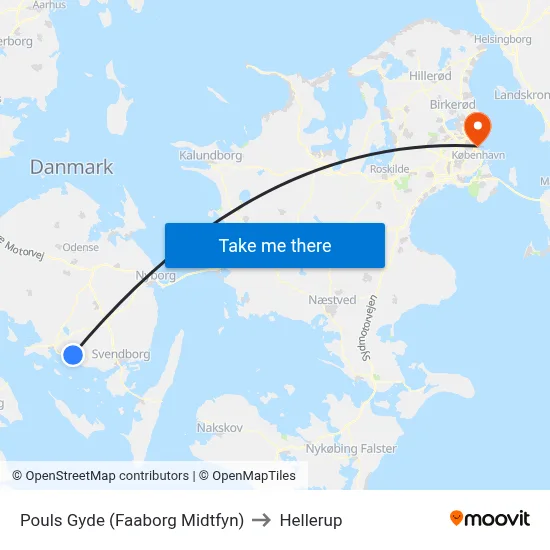 Pouls Gyde (Faaborg Midtfyn) to Hellerup map
