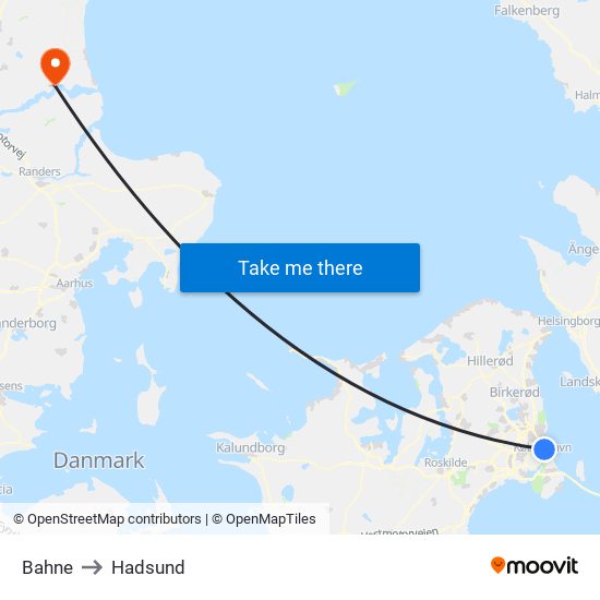 Norman Copenhagen to Hadsund map