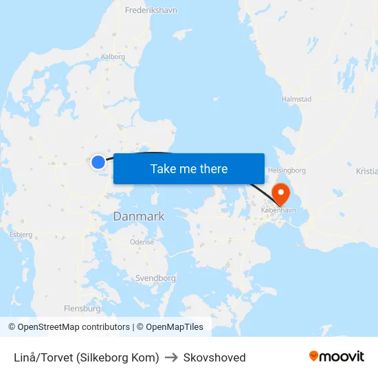 Linå/Torvet (Silkeborg Kom) to Skovshoved map