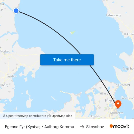 Egense Fyr (Kystvej / Aalborg Kommune) to Skovshoved map