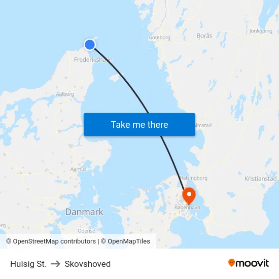 Hulsig St. to Skovshoved map