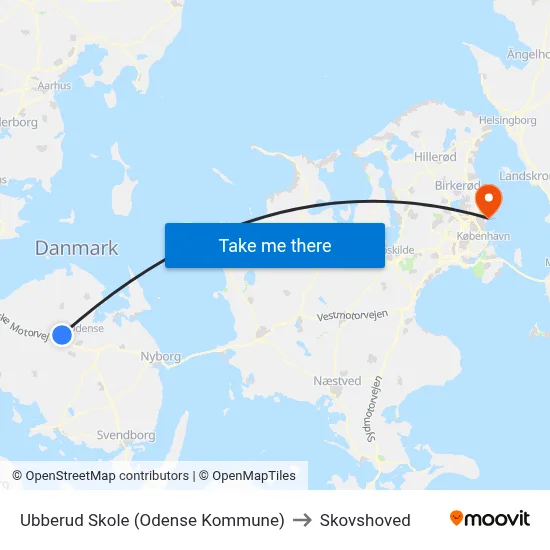 Ubberud Skole (Odense Kommune) to Skovshoved map