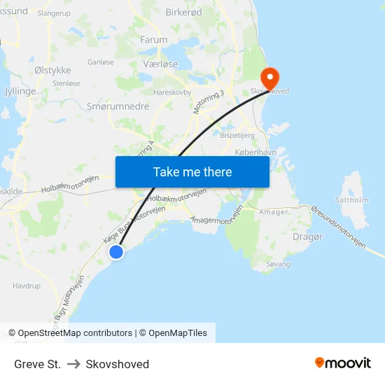 Greve St. to Skovshoved map
