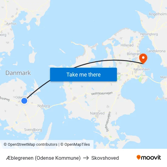 Æblegrenen (Odense Kommune) to Skovshoved map