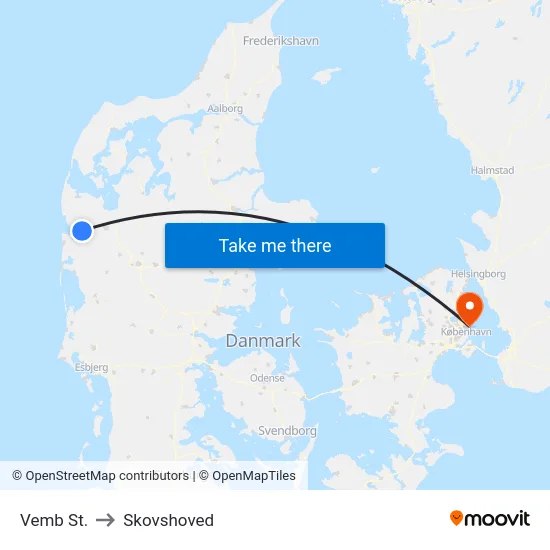 Vemb St. to Skovshoved map
