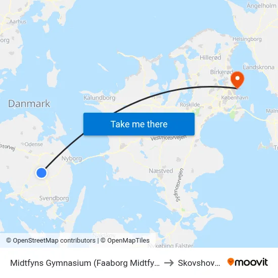 Midtfyns Gymnasium (Faaborg Midtfyn) to Skovshoved map