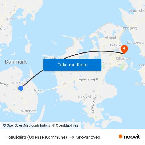 Hollufgård (Odense Kommune) to Skovshoved map