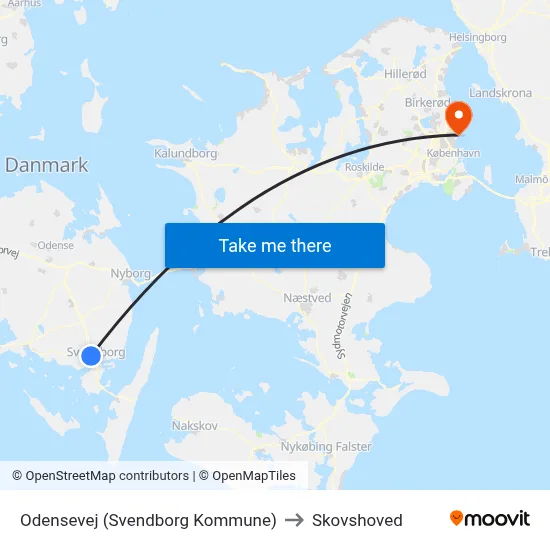 Odensevej (Svendborg Kommune) to Skovshoved map