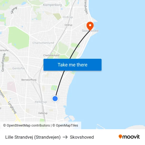 Lille Strandvej (Strandvejen) to Skovshoved map