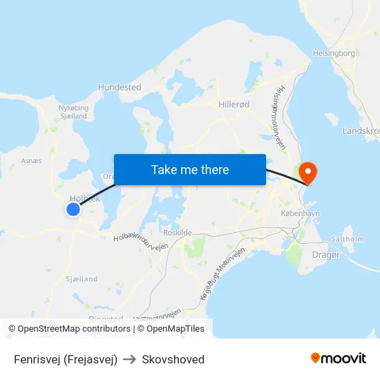 Fenrisvej (Frejasvej) to Skovshoved map