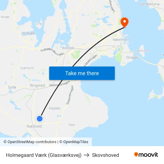 Holmegaard Værk (Glasværksvej) to Skovshoved map