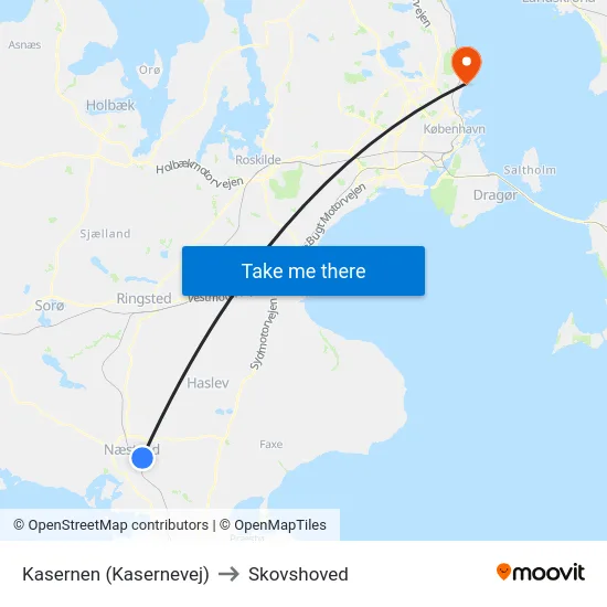 Kasernen (Kasernevej) to Skovshoved map