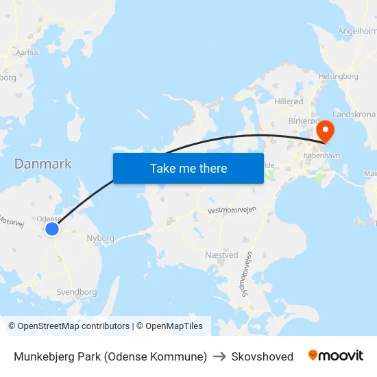 Munkebjerg Park (Odense Kommune) to Skovshoved map