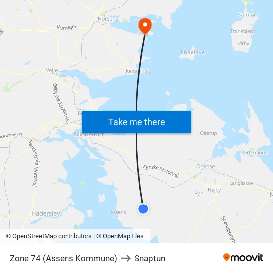 Zone 74 (Assens Kommune) to Snaptun map