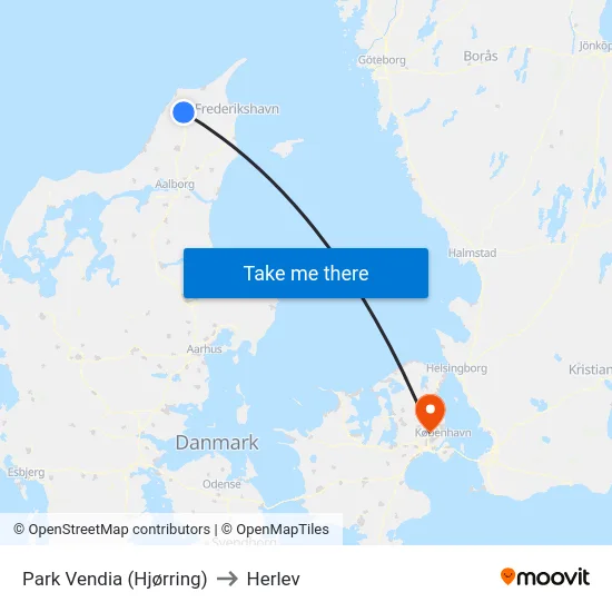 Park Vendia (Hjørring) to Herlev map