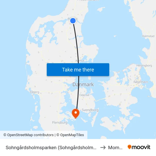 Sohngårdsholmsparken (Sohngårdsholmsvej / Aalborg) to Mommark map