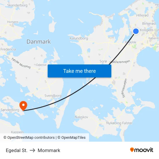Egedal St. to Mommark map