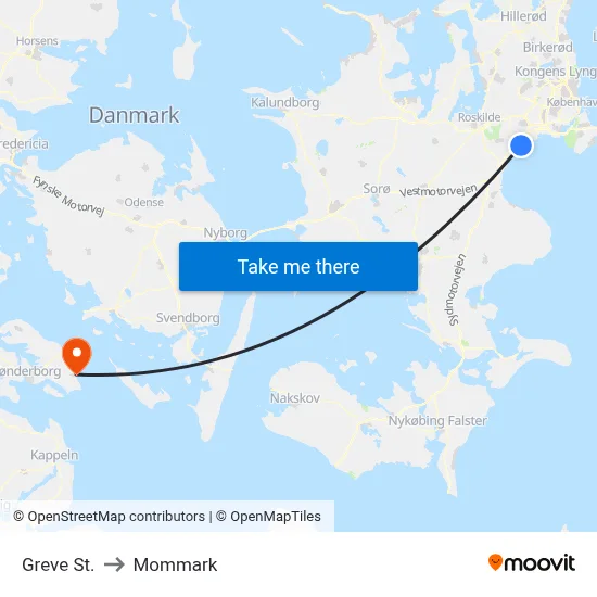 Greve St. to Mommark map